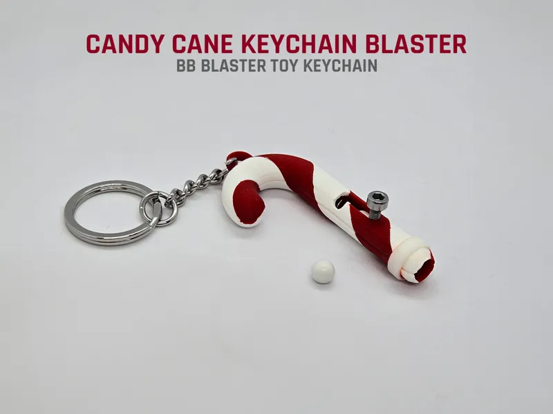 Candy Cane Keychain Blaster