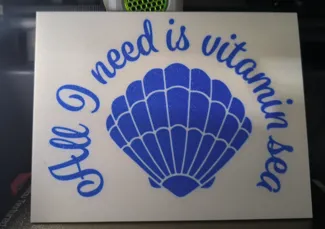 Vitamin Sea door decoration