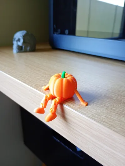 Wiggly Articulated Pumpkin - Free 3D Print Model - MakerWorld