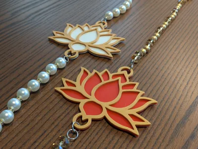 Lotus backdrop hanging
