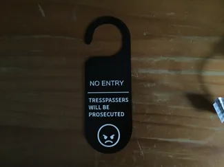 funny door sign