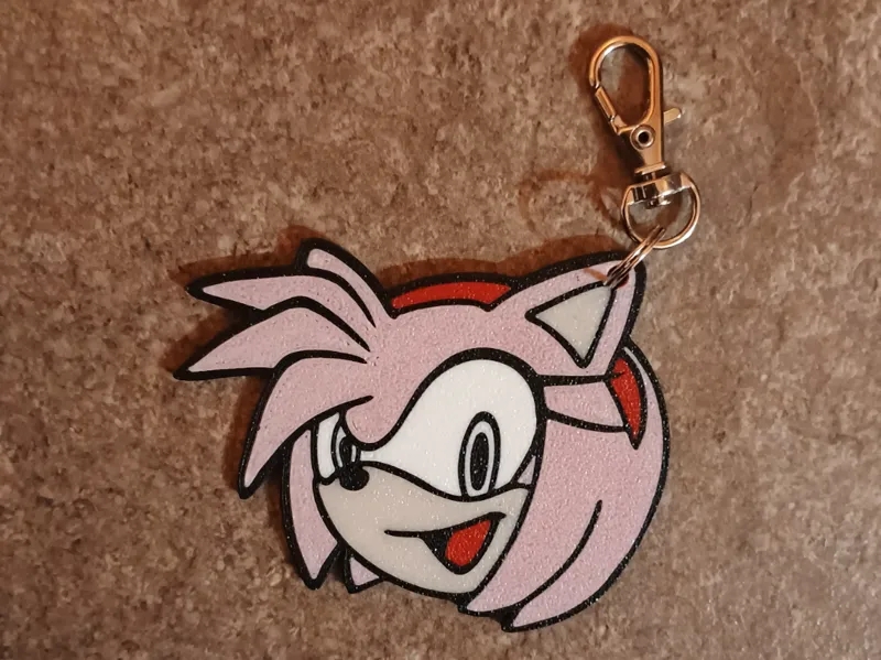 Rose Keychain (Sonic the Hedgehog) 