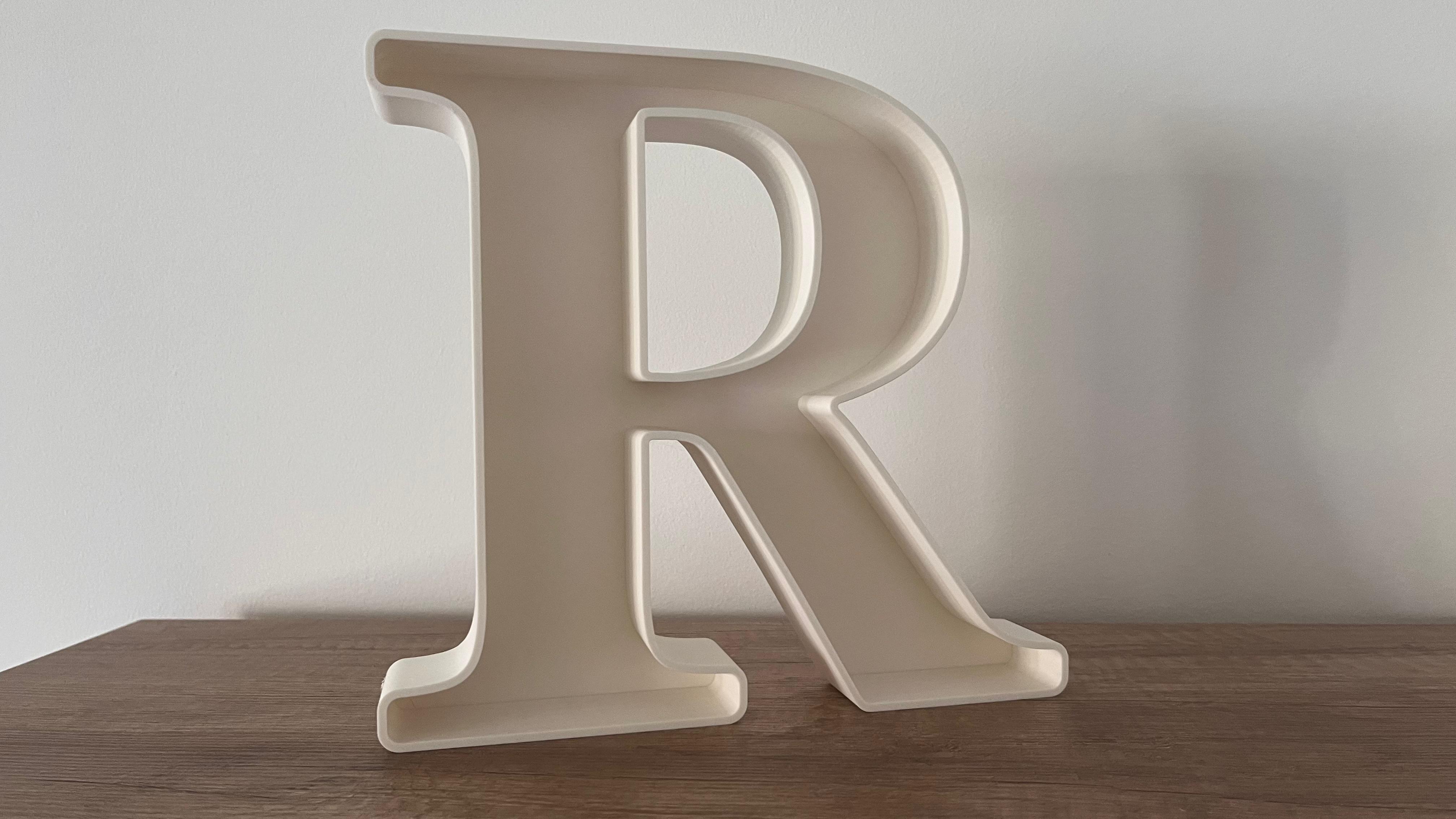 Miniatura 1 do modelo 3D Customizable Letter Tray