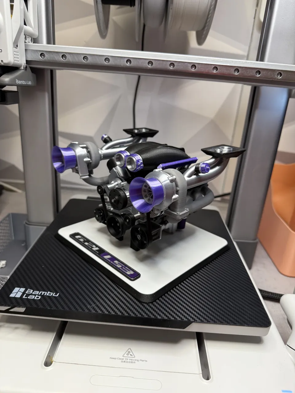 LS V8 Twin Turbo Engine 1/6 Scale (Fanmade Model) view 3