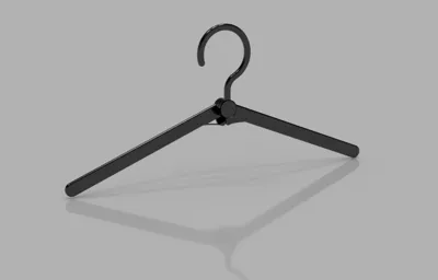 Foldable travel clothes hanger
