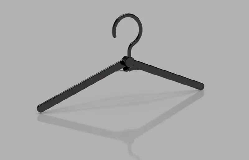 Foldable travel clothes hanger