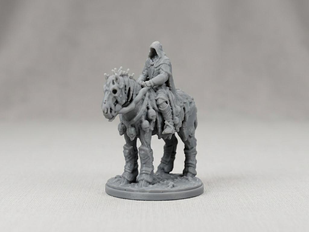 Wraith Knight on Undead Steed – Fantasy Miniature