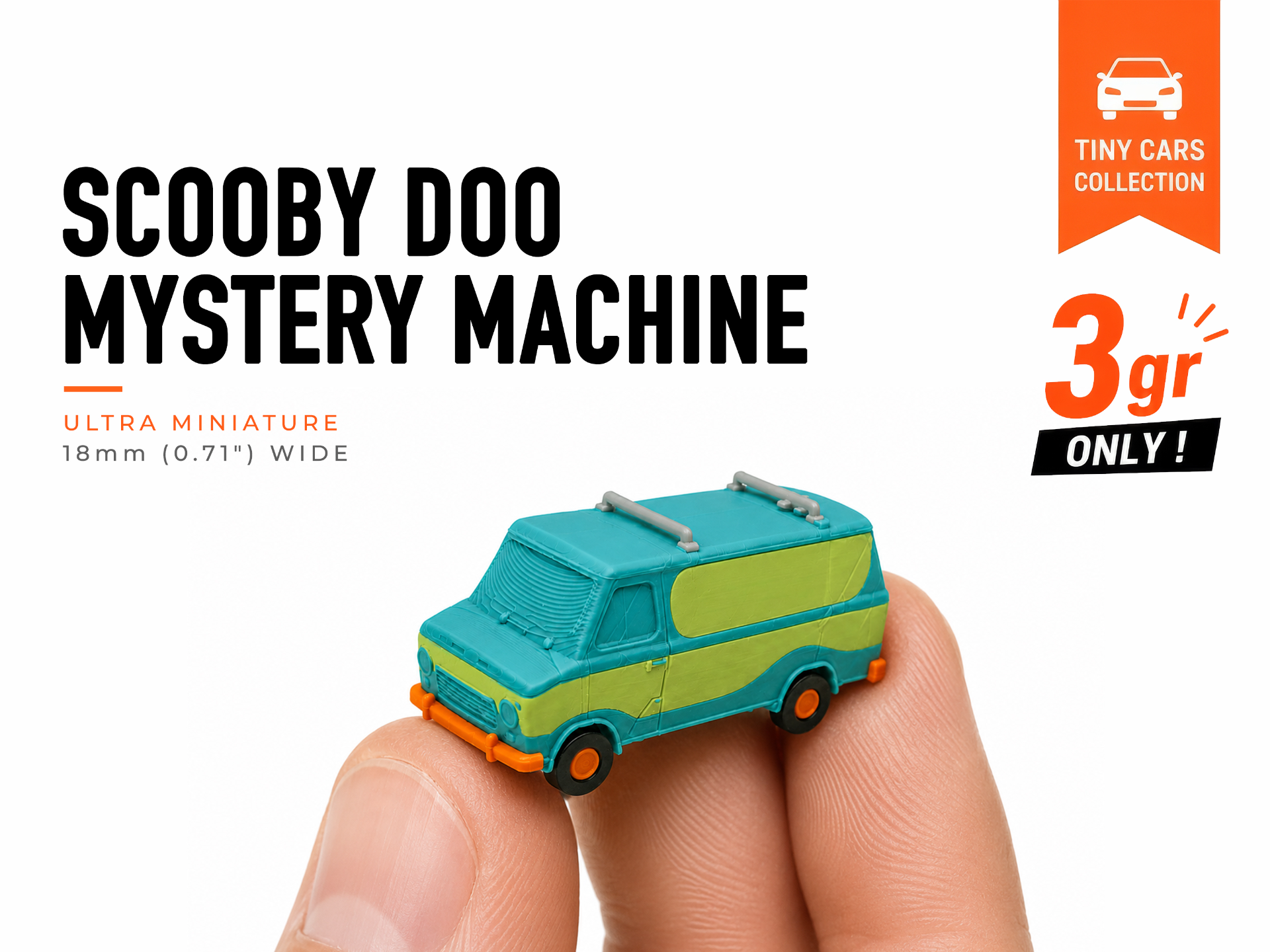 Tiny Scooby Doo Mystery Machine - Mini Cars Series