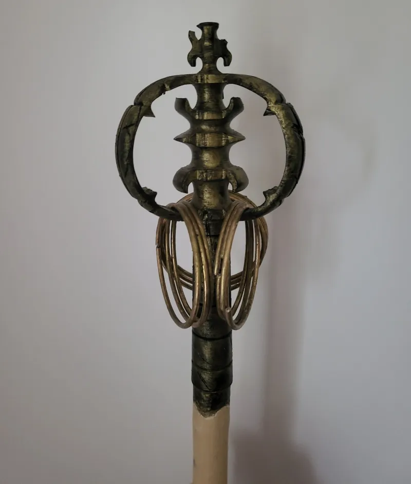 Buddhist monk staff tip Tengu Style