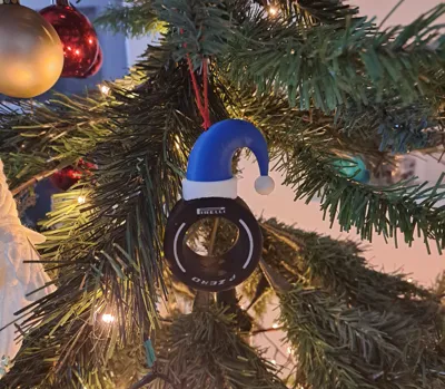 Christmas F1 tyre