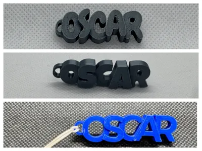 Personalized Keychain with the name Oscar