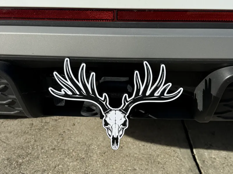Deer Skull Trailer Hitch Receiver Plug
