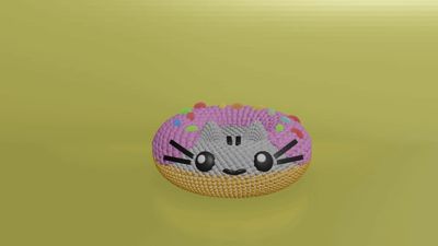 Crochet Cat Donut