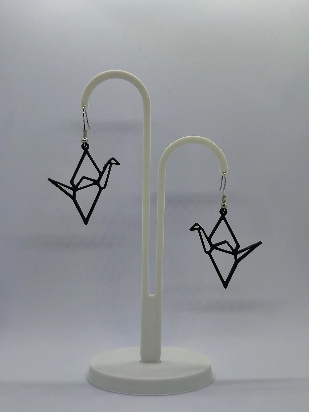 Pendientes pajarita origami view 2