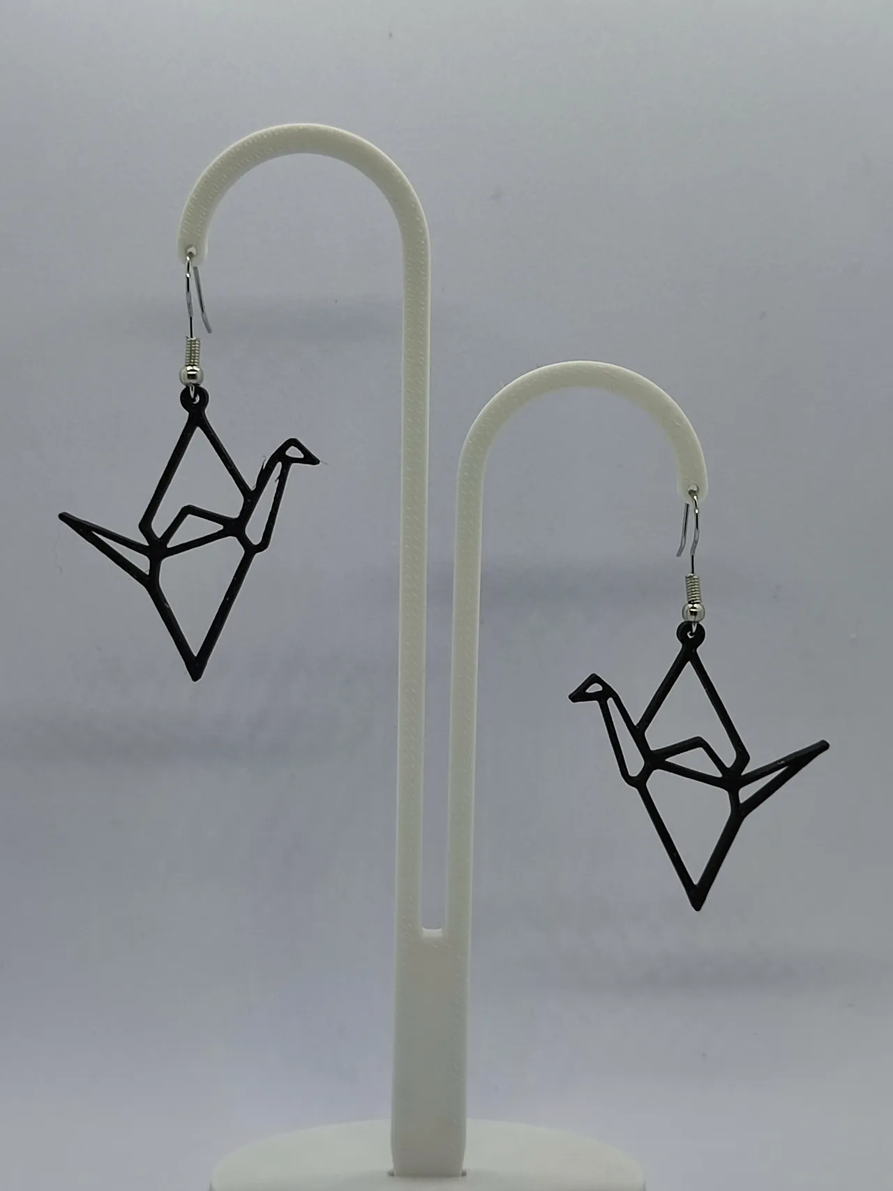 Pendientes pajarita origami view 3