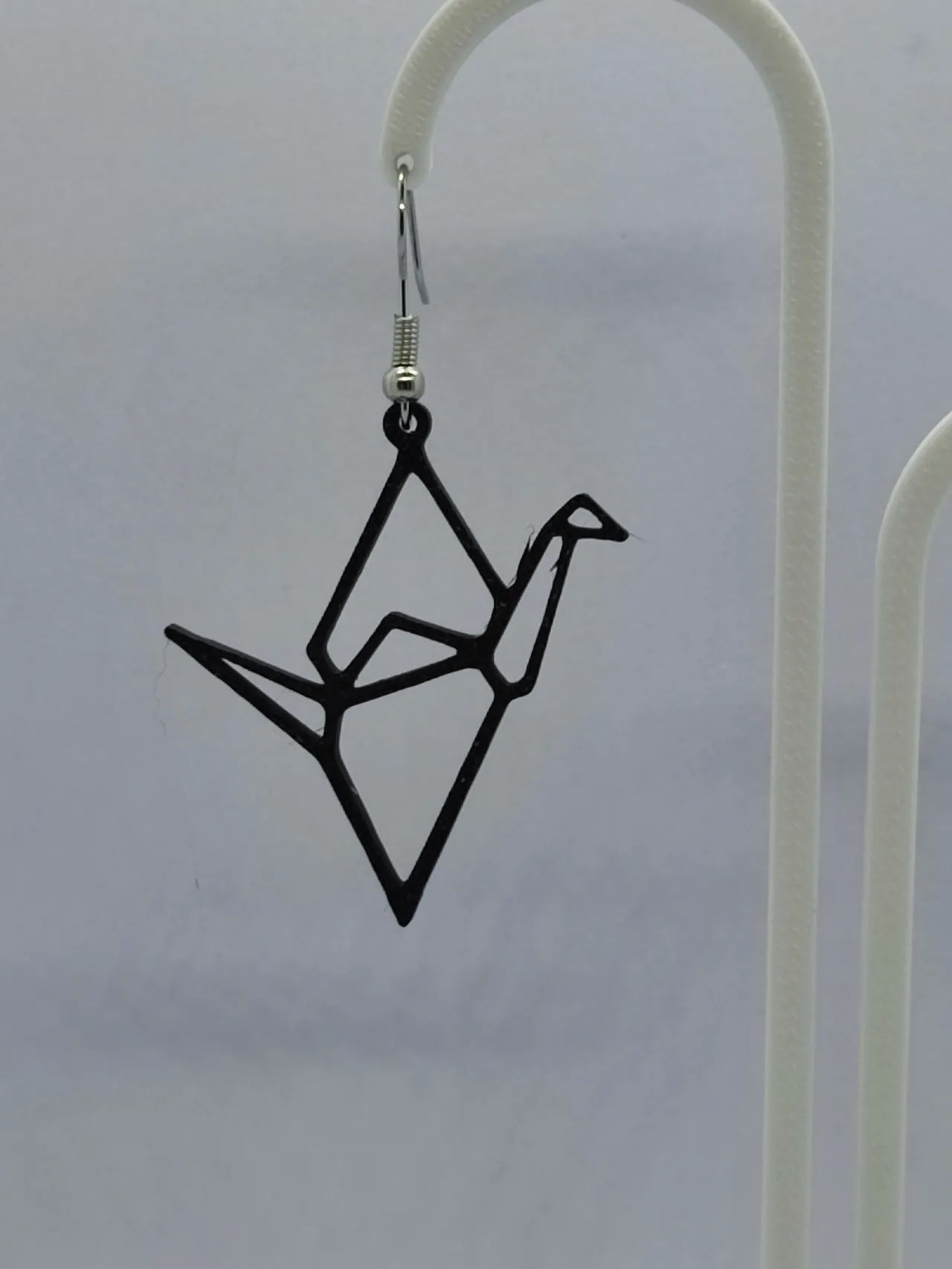 Pendientes pajarita origami view 4
