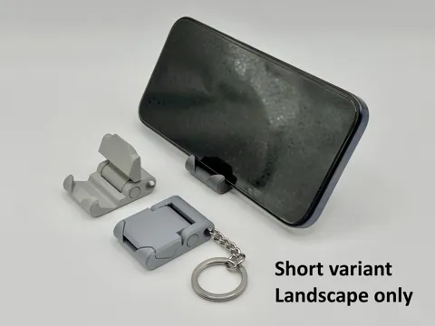 Small smartphone stand - print in place design view 4