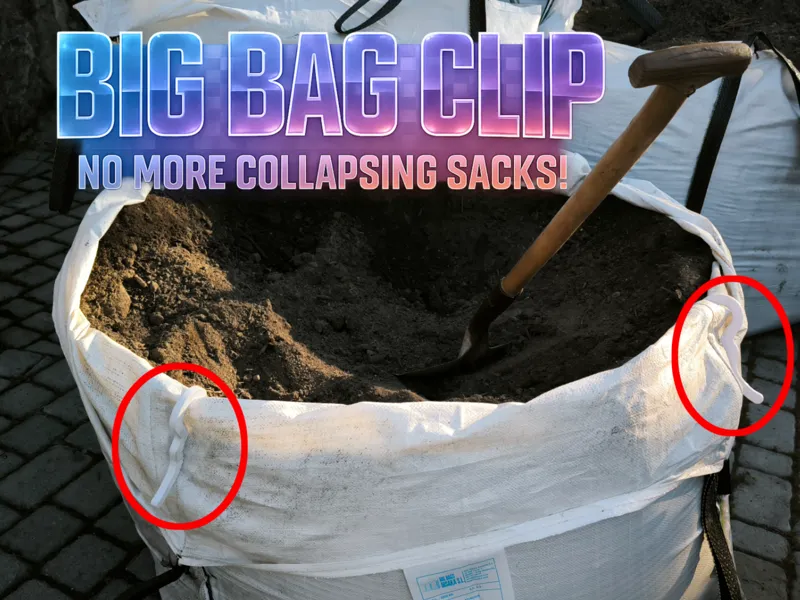 Big Bag Clip – No More Collapsing Sacks!