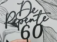 Topper de gâteau 60 ans surprise — photo 1