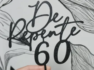 topper "de repente 60"