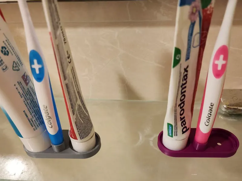 Tooth brush & paste holder for colgate/parodontax