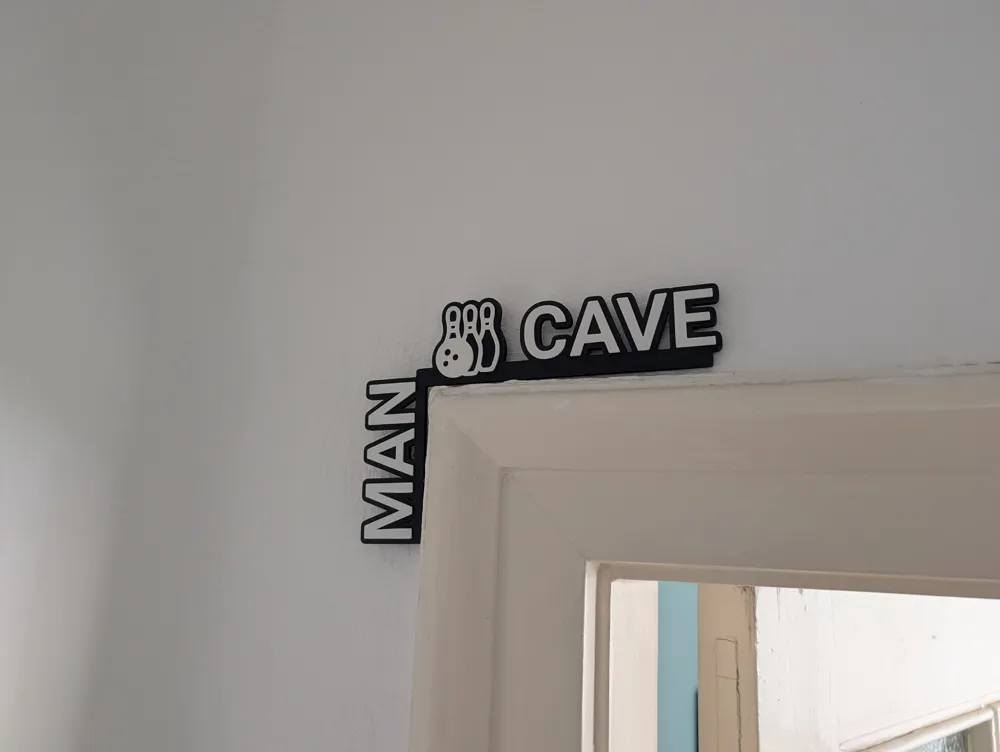 Door Frame Corner Sign - Customizable - Free 3D Print Model - MakerWorld