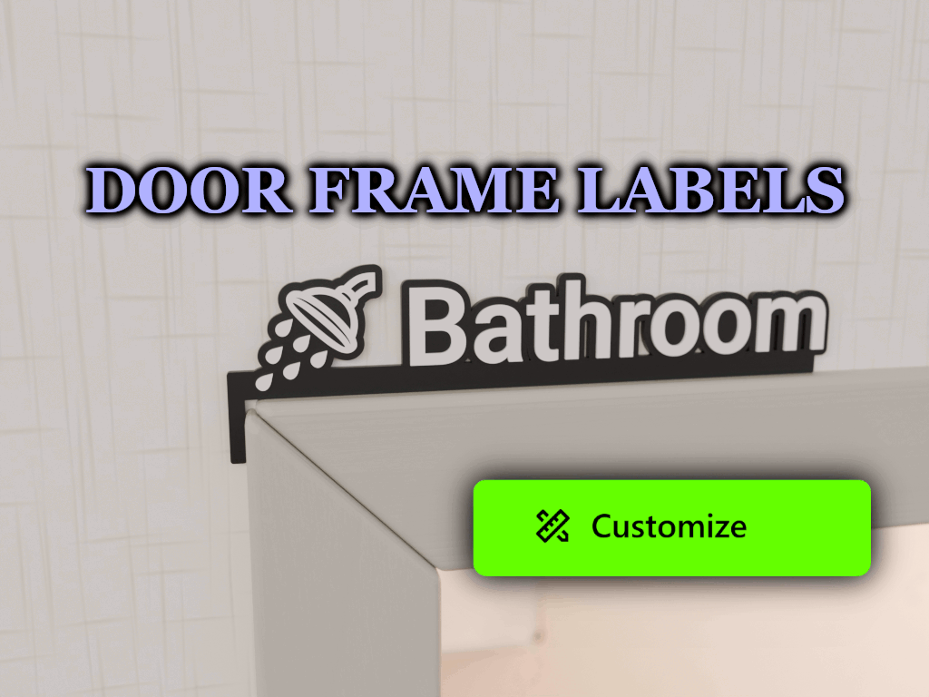 Door Frame Corner Sign - Customizable