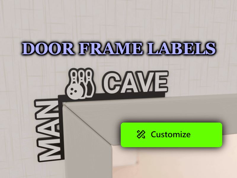 Door Frame Corner Sign - Customizable