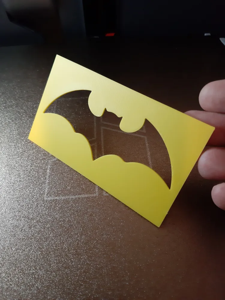 Batman Logo Stencil by Games and SongsMakerWorld: Download Free 3D Models