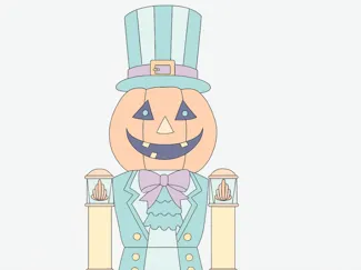 Pumpkin Head Nutcracker