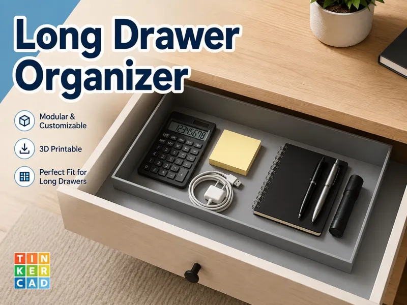 Modular Long Drawer Organizer