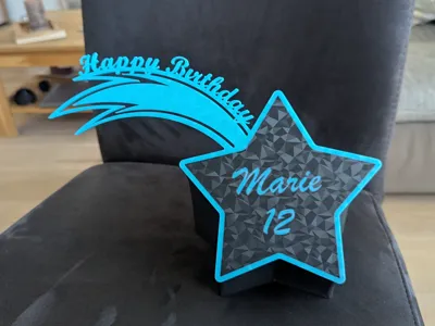 Shooting Star Happy Birthday [Personalizable]
