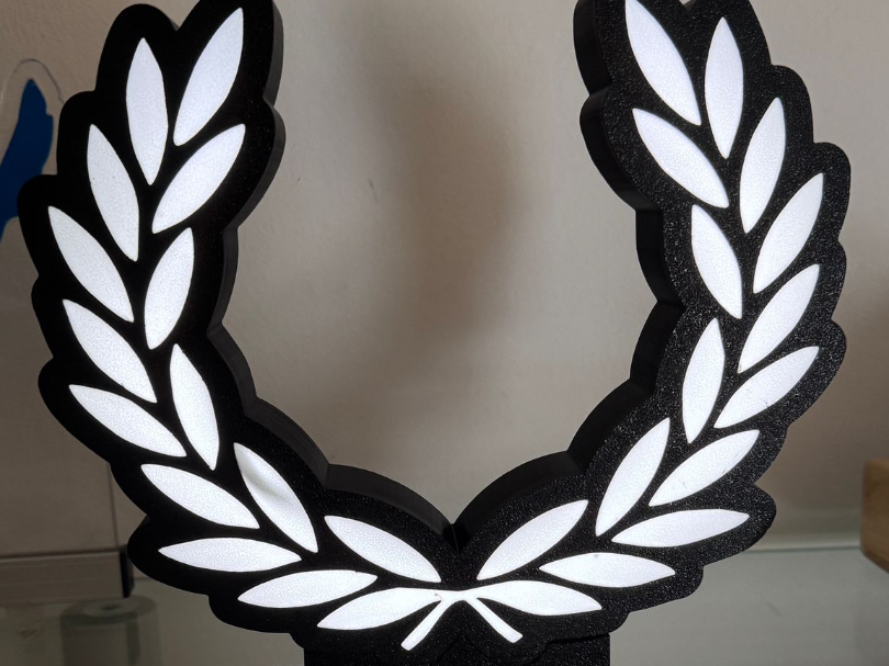 Lorbeerkranz LED-Lampe – dekorative Lichtskulptur