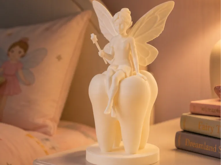 Tooth Fairy Figurine - Whimsical and Cute Art