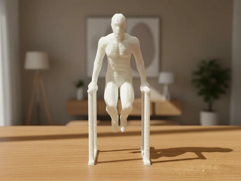 Mini Atleta alle Parallele – Dips Fitness Figurina