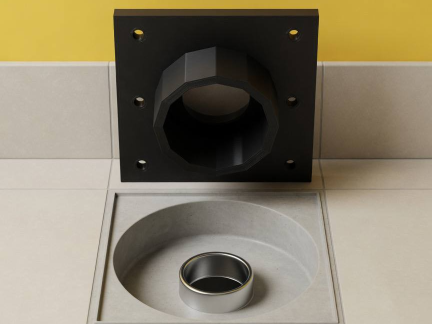 Tappo per Scarico a Pavimento Quadrato  14x14 cm 