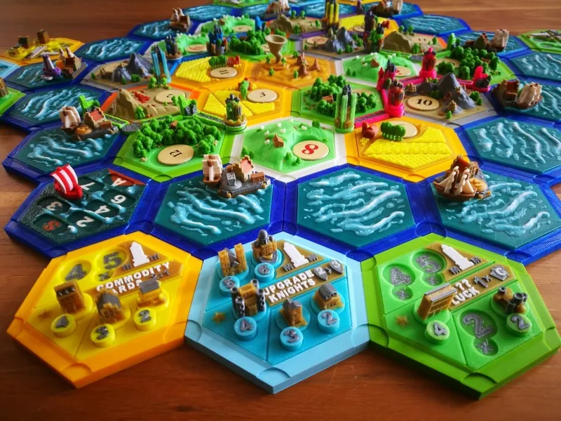 Settlers catan style 3D cities & knights 2.0 Remix