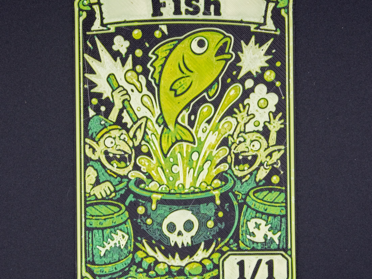 MTG Compatible Fish Token - Goblin Storm