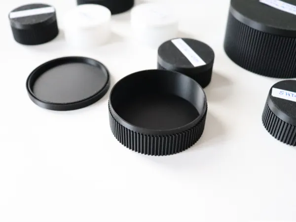 Boîte ronde configurable avec couvercle
