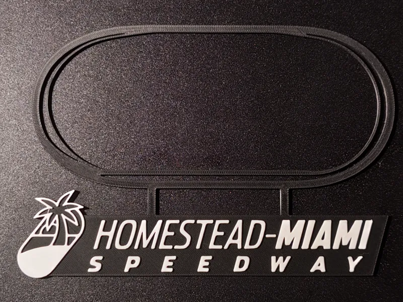 Homestead Miami Speedway Track Map Wall Art