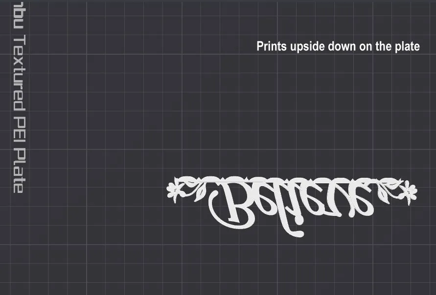 Believe 2D Text with flowers - Free 3D Print Model - MakerWorld