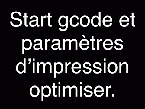 gcode et parametre d'impression optimiser pour A1