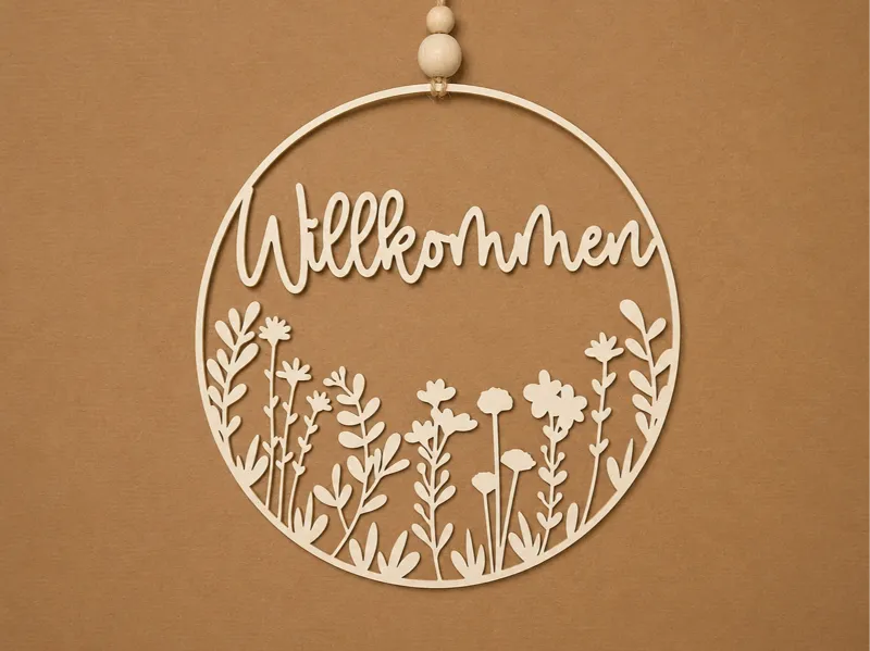 Blumenkranz "Willkommen"