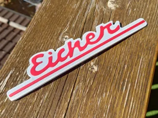 Eicher Schriftzug