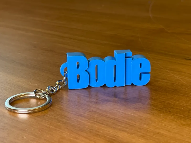 Bodie Name Keychain