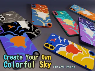 "Flying In The Sky"-Back Cover-CMF Phone 