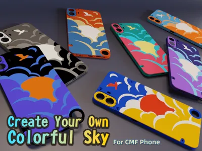 "Flying In The Sky"-Back Cover-CMF Phone 