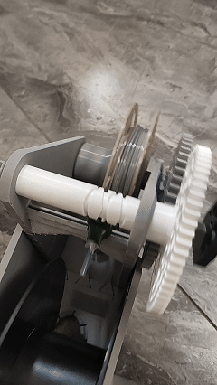 适用于绕线器 (Cell Spool Winder) 的蜗杆缩短兼容200-500g料盘卷线