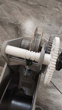 适用于绕线器 (Cell Spool Winder) 的蜗杆缩短兼容200-500g料盘卷线