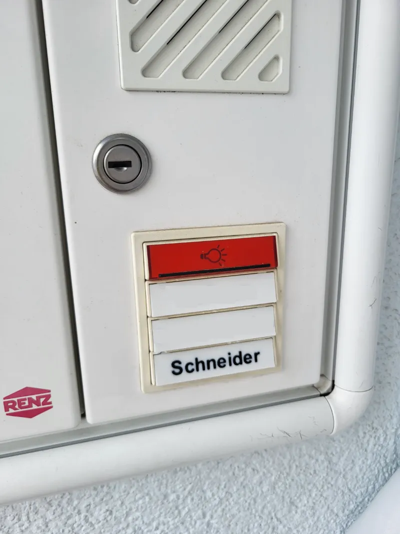 Türklingel - Namensschild - Renz